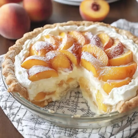 A slice of peach pie.