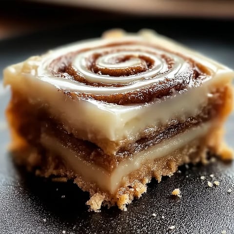 A piece of cake with a swirl on top.