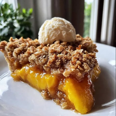 A slice of pie with a scoop of ice cream on top.