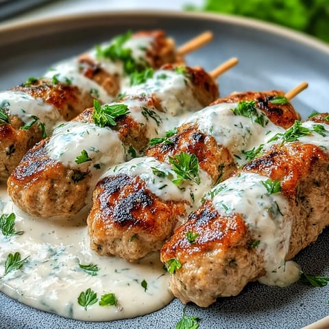 A plate of meatballs with sauce.