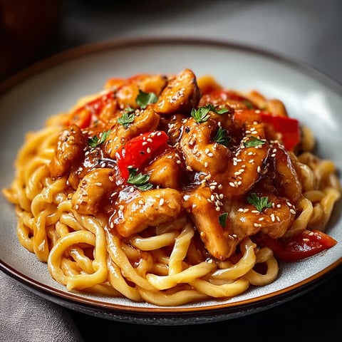 A plate of chicken noodle soup.