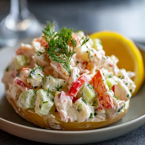 A plate of food with a lemon wedge on top.