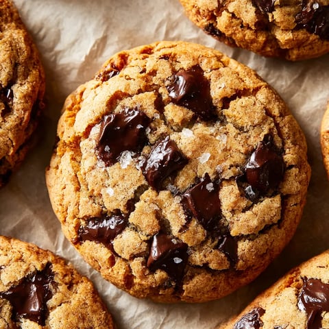 Chocolate chip cookies on a paper towel.