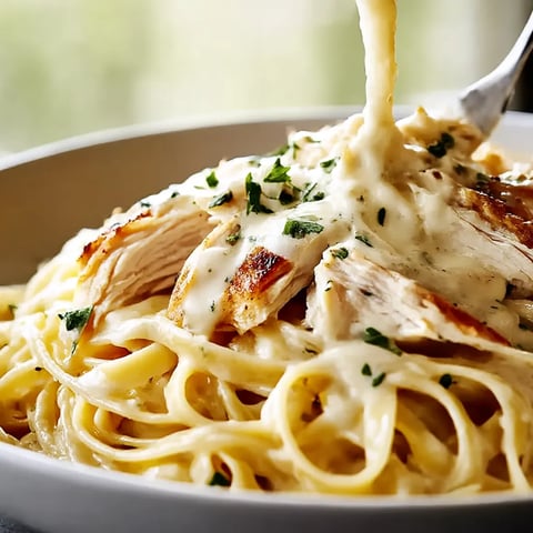 A plate of food with a fork in it.