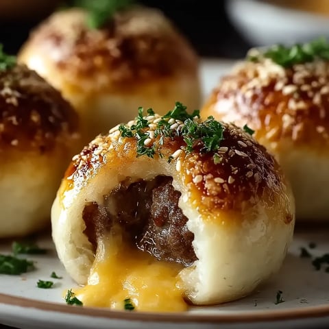 A plate of food with a meatball in the center.