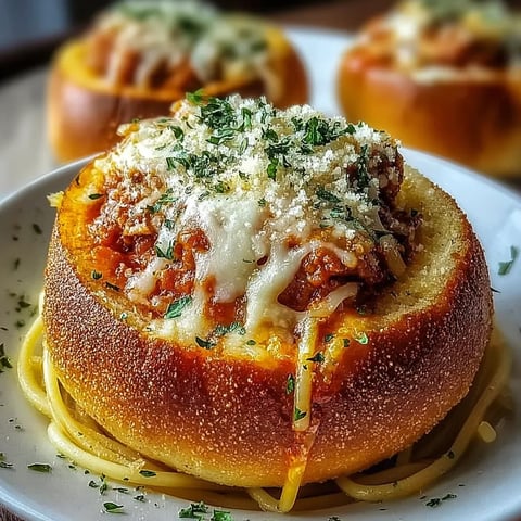 A plate of food with a bowl of spaghetti and meatballs.