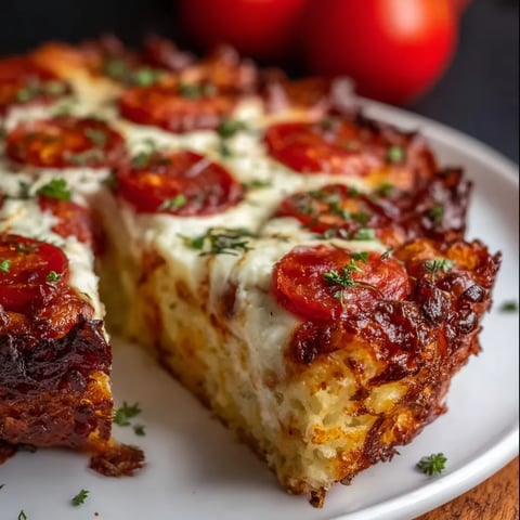 A slice of pizza with tomatoes and cheese.