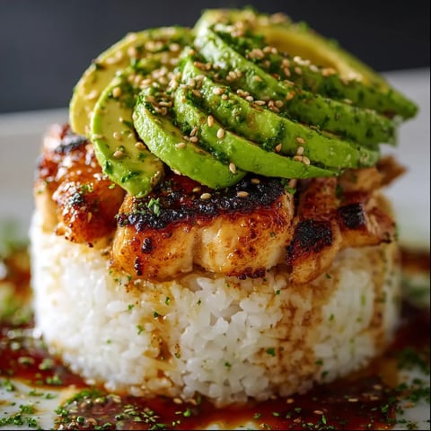A plate of food with rice, avocado, and lime.