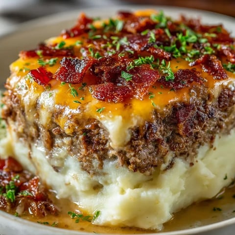 A plate of food with bacon and cheese.