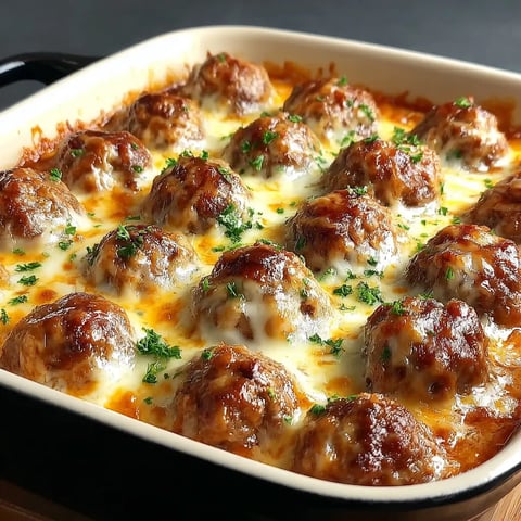 A dish of meatballs in a tomato sauce.