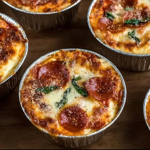 A close up of a pepperoni and cheese pizza in a tin.