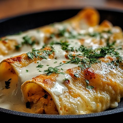 A plate of food with a white sauce on top.