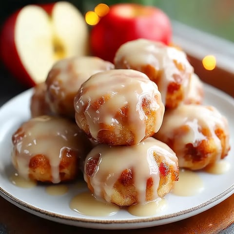 A plate of pastries with a glaze.