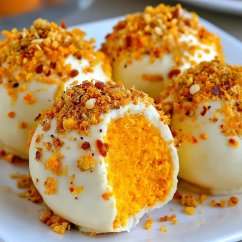 A plate of food with orange and white toppings.