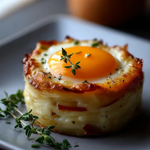 A fried egg on top of a piece of bread.