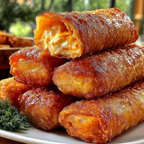 A plate of food with a green garnish.