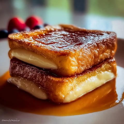 French toast with syrup.