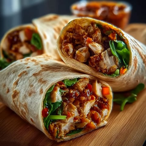 A plate of food with a wrap on it.