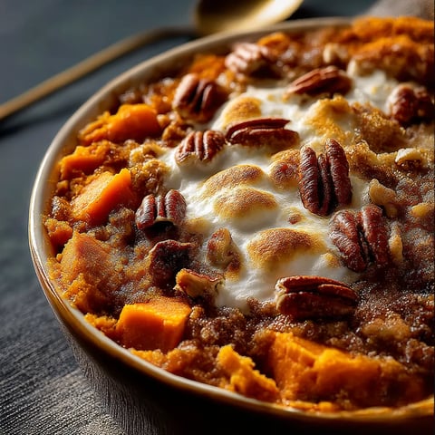 A bowl of food with a spoon in it.