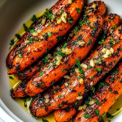 A bowl of carrots with herbs and spices.