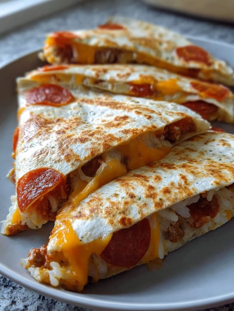 A pizza recipe with cheese and pepperoni.