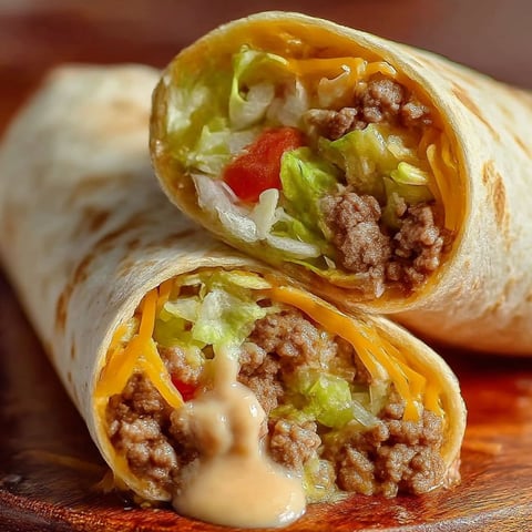 A burrito with meat and lettuce.