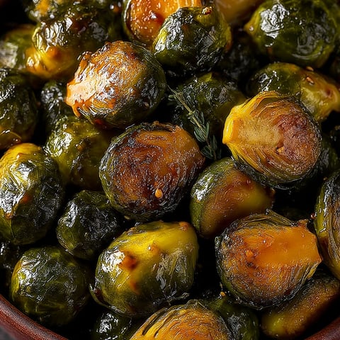 A bowl of cooked brussels sprouts.