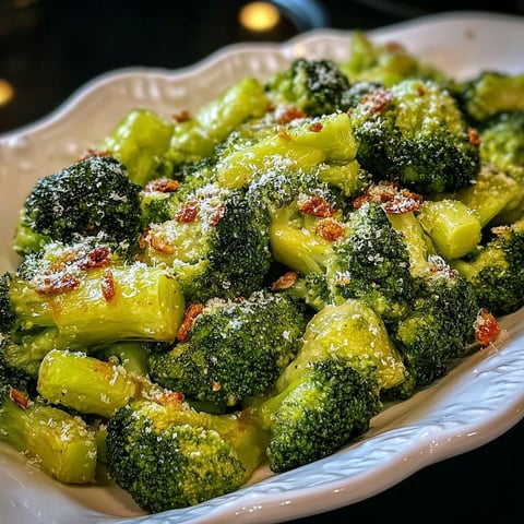 A white bowl filled with broccoli covered in cheese.