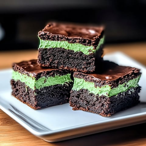 A plate of chocolate and green frosted cake.