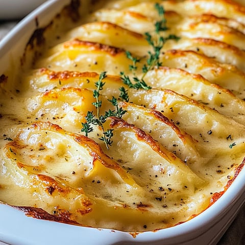 A dish with a recipe on the side.