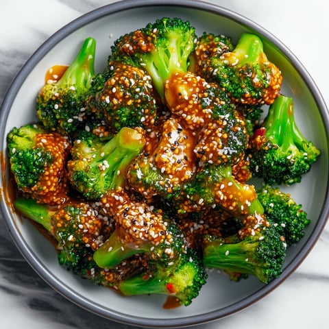 A bowl of broccoli with a sauce on top.